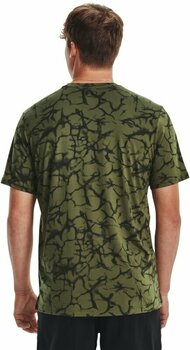 Fitness tričko Under Armour Men's UA Rush Energy Print Short Sleeve Marine OD Green/Black S Fitness tričko - 5