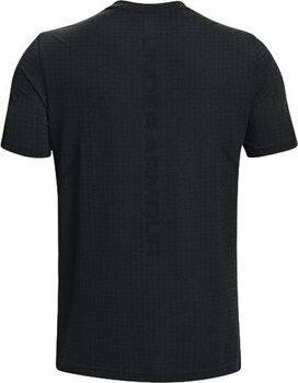 Fitness T-Shirt Under Armour Men's UA Seamless Grid Short Sleeve Black/Mod Gray S Fitness T-Shirt - 2