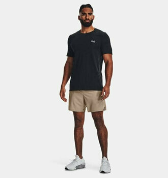 Fitness T-Shirt Under Armour Men's UA Seamless Grid Short Sleeve Black/Mod Gray S Fitness T-Shirt - 6