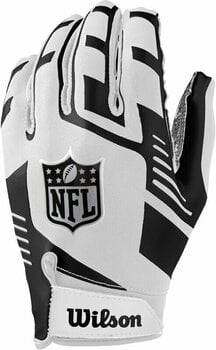 Ameriški nogomet Wilson NFL Stretch Fit Receivers Gloves White/Black Ameriški nogomet - 2