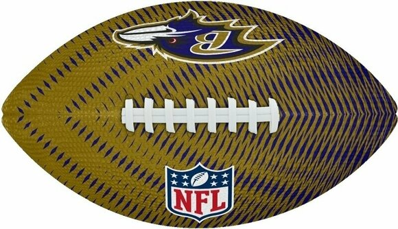 Football americano Wilson NFL JR Team Tailgate Football Baltimore Ravens Yellow/Blue Football americano - 4