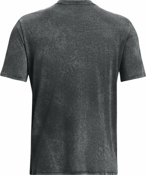Fitness tričko Under Armour Men's UA Wash Tonal Sportstyle Short Sleeve Black Medium Heather/Black 2XL Fitness tričko - 2