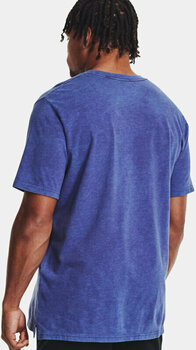 Fitness Μπλουζάκι Under Armour Men's UA Wash Tonal Sportstyle Short Sleeve Sonar Blue Medium Heather/Sonar Blue S Fitness Μπλουζάκι - 4