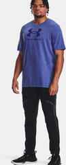 Fitness T-Shirt Under Armour Men's UA Wash Tonal Sportstyle Sonar Blue Medium Heather/Sonar Blue S Fitness T-Shirt - 5