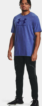 Fitness shirt Under Armour Men's UA Wash Tonal Sportstyle Short Sleeve Sonar Blue Medium Heather/Sonar Blue M Fitness shirt - 6