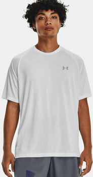 Fitness shirt Under Armour Men's UA Tech Reflective Short Sleeve White/Reflective S Fitness shirt - 3
