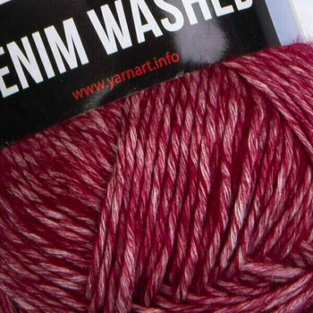 Strickgarn Yarn Art Denim Washed 918 Dark Pink Strickgarn - 2