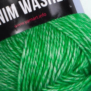 Плетива прежда Yarn Art Denim Washed 909 Dark Green - 2