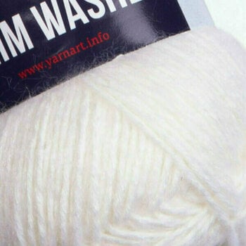 Pređa za pletenje Yarn Art Denim Washed 900 White - 2