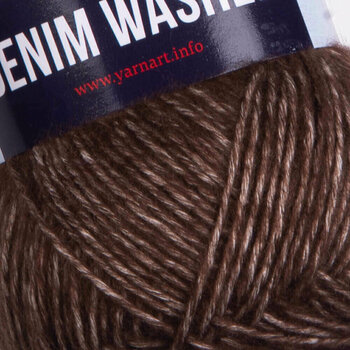 Fios para tricotar Yarn Art Denim Washed Fios para tricotar 917 Dark Brown - 2