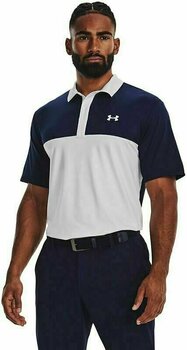 Chemise polo Under Armour Men's UA Performance 3.0 Colorblock Polo White/Midnight Navy XL - 3