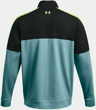 Hættetrøje/Sweater Under Armour Men's UA Storm Midlayer Half Zip Still Water/Black/Lime Surge XL - 2