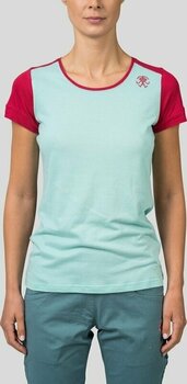 T-shirt outdoor Rafiki Chulilla Lady T-Shirt Short Sleeve Eggshell Blue/Earth Red 38 T-shirt outdoor - 3