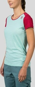 T-shirt outdoor Rafiki Chulilla Lady T-Shirt Short Sleeve Eggshell Blue/Earth Red 38 T-shirt outdoor - 4