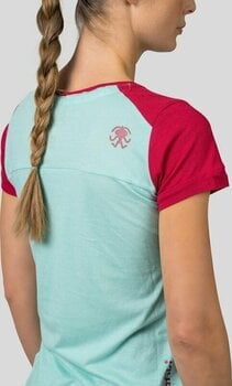 T-shirt outdoor Rafiki Chulilla Lady T-Shirt Short Sleeve Eggshell Blue/Earth Red 38 T-shirt outdoor - 6