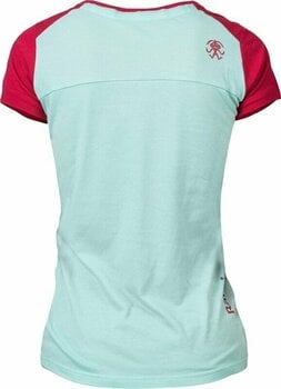 Maglietta outdoor Rafiki Chulilla Lady T-Shirt Short Sleeve Eggshell Blue/Earth Red 40 Maglietta outdoor - 2
