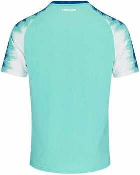 Teniszpóló Head Topspin T-Shirt Men Turquiose/Print Vision L Teniszpóló - 2