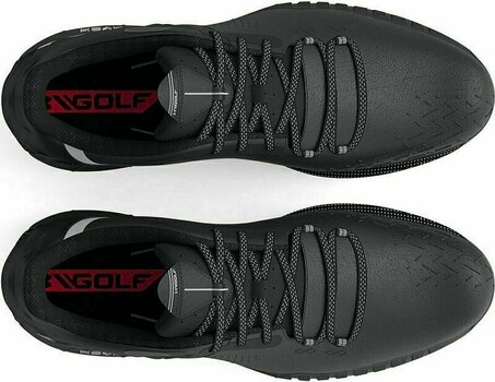 Chaussures de golf pour hommes Under Armour Men's UA HOVR Drive 2 Wide Golf Shoes Black/Mod Gray 45 - 5