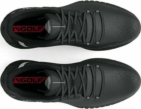 Chaussures de golf pour hommes Under Armour Men's UA HOVR Drive 2 Wide Golf Shoes Black/Mod Gray 45,5 - 5