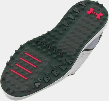 Chaussures de golf pour hommes Under Armour Men's UA HOVR Drive Spikeless Wide Golf Shoes White/Mod Gray/Black 44 - 5