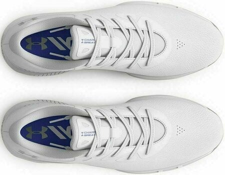 Женски голф обувки Under Armour Women's UA Charged Breathe 2 Golf Shoes White/Metallic Silver 38 - 5