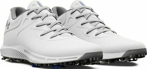Chaussures de golf pour femmes Under Armour Women's UA Charged Breathe 2 Golf Shoes White/Metallic Silver 36,5 - 3