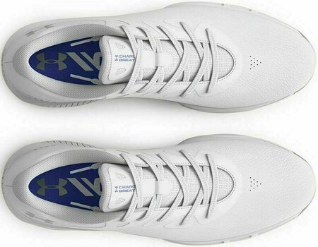 Женски голф обувки Under Armour Women's UA Charged Breathe 2 Golf Shoes White/Metallic Silver 36,5 - 5