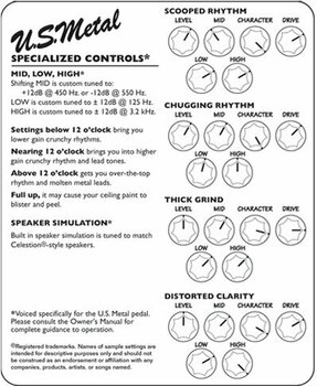 Gitarový efekt Tech 21 Character Series US Metal - 2