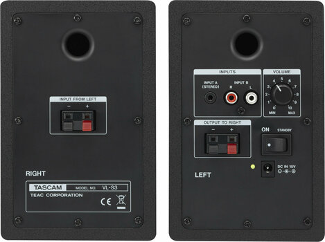 2-лентови активни студийни монитори Tascam VL-S3 - 4