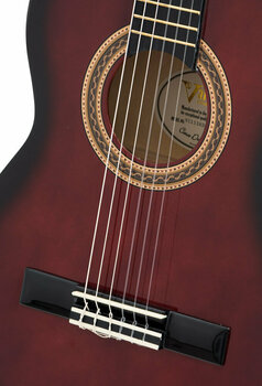 Guitare classique taile 3/4 pour enfant Valencia VC153 Red Sunburst - 3