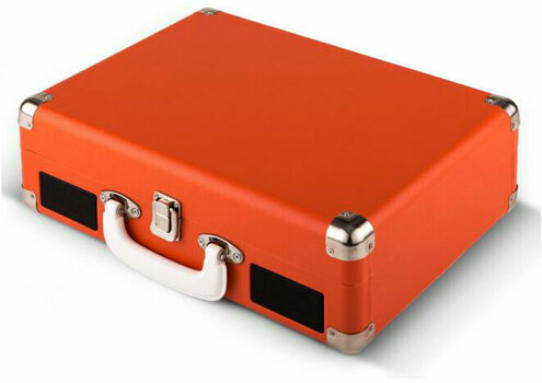 Tourne-disque portable Auna Peggy Sue Retro Suitcase Turntable LP USB Orange - 5
