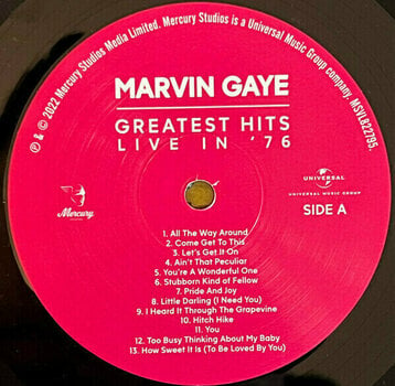 Vinyl Record Marvin Gaye - Greatest Hits Live In '76 (LP) - 2