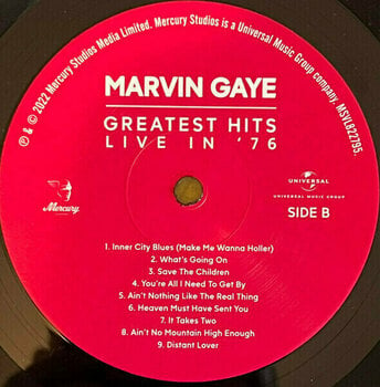 Vinyylilevy Marvin Gaye - Greatest Hits Live In '76 (LP) - 3