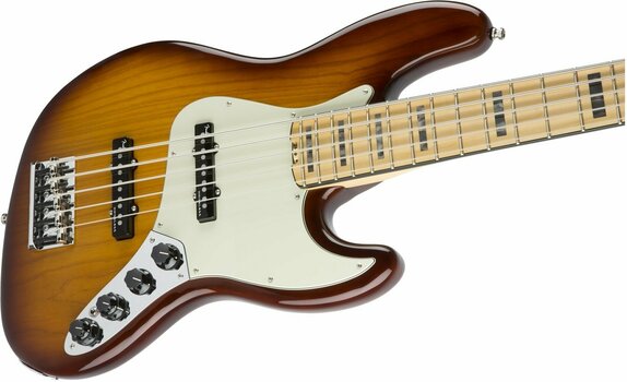 5-strunná baskytara Fender American Elite Jazz Bass MN Tobacco Sunburst - 4