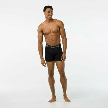Thermal Underwear Smartwool Men's Merino Boxer Brief Boxed Black S Thermal Underwear - 2