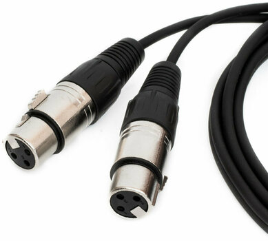 Câble Audio ADJ AC-2XF-2J6M/1,5 2x XLR Female/2x 6,3 Jack 150 cm Câble Audio - 2