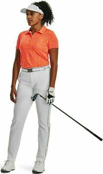 Chemise polo Under Armour Women's UA Zinger Printed Polo Pink Shock/Orange Blast/Metallic Silver XS - 5