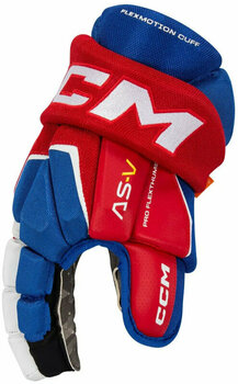 Guantes de hockey CCM Tacks AS-V SR 14 Navy/White Guantes de hockey - 3