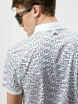 Camiseta polo J.Lindeberg Tour Tech Regular Fit Print Polo White Outline Bridge Swirl S - 6