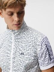 Veste J.Lindeberg Ash Light Packable Golf Print White Outline Bridge Swirl - 4