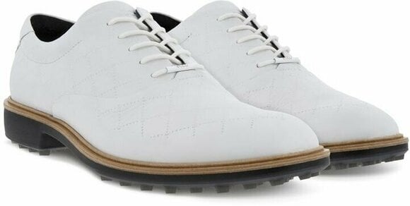 Golfskor för herrar Ecco Classic Hybrid Mens Golf Shoes White 42 - 5