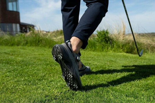 Chaussures de golf pour hommes Ecco Biom G5 BOA Mens Golf Shoes Steel/Black 40 - 10