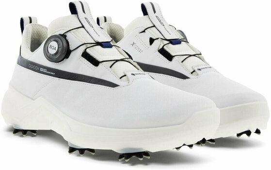 Heren golfschoenen Ecco Biom G5 BOA Mens Golf Shoes White/Black 40 - 5