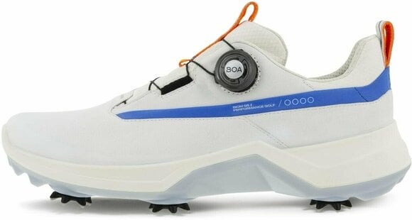 Chaussures de golf pour hommes Ecco Biom G5 BOA Mens Golf Shoes White/Regatta 40 - 6