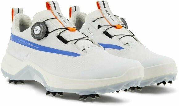 Chaussures de golf pour hommes Ecco Biom G5 BOA Mens Golf Shoes White/Regatta 40 - 7