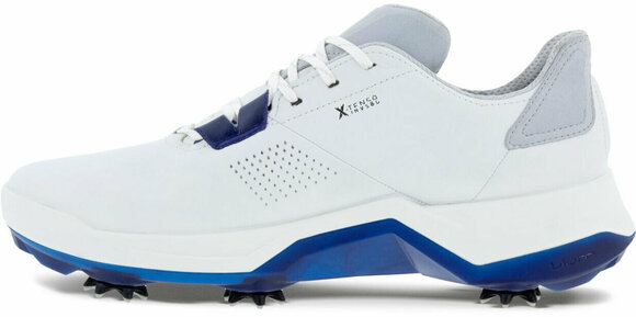 Golfskor för herrar Ecco Biom G5 Mens Golf Shoes White/Blue Dephts 40 - 5