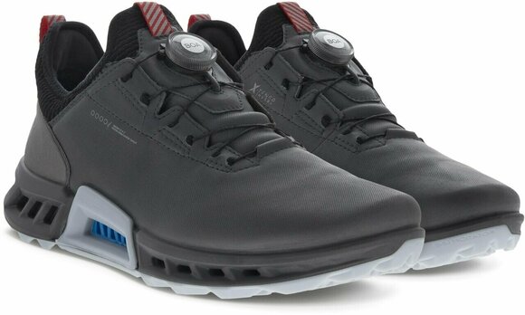 Heren golfschoenen Ecco Biom C4 BOA Mens Golf Shoes Magnet/Black 42 - 7