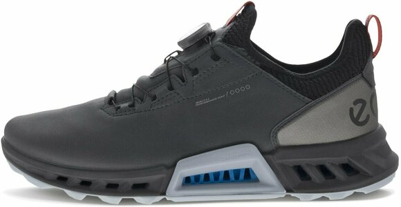 Heren golfschoenen Ecco Biom C4 BOA Mens Golf Shoes Magnet/Black 44 - 6