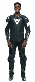 One-piece Motorcycle Suit Dainese Tosa Leather 1Pc Suit Perf. Black/Black/White 44 One-piece Motorcycle Suit - 10