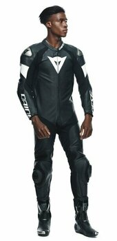 Jednoczęściowy kombinezon motocyklowy Dainese Tosa Leather 1Pc Suit Perf. Black/Black/White 50 Jednoczęściowy kombinezon motocyklowy - 13